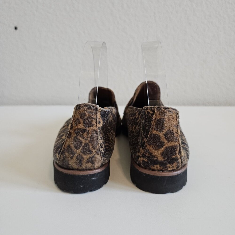 Paul Green Dara Loafer Safari Tan Flat Penny Loafer Leather Leopard Cheetah 6.5 - Picture 7 of 11